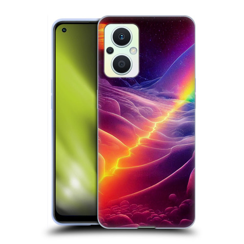 Wumples Cosmic Universe A Chasm On A Distant Moon Soft Gel Case for OPPO Reno8 Lite