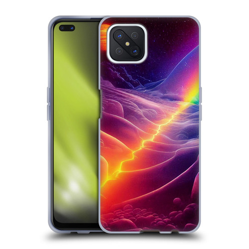 Wumples Cosmic Universe A Chasm On A Distant Moon Soft Gel Case for OPPO Reno4 Z 5G