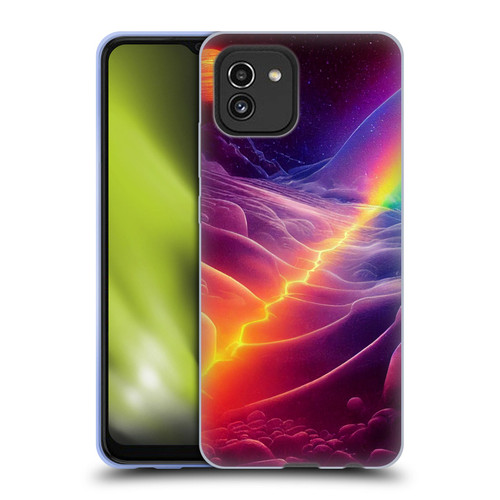 Wumples Cosmic Universe A Chasm On A Distant Moon Soft Gel Case for Samsung Galaxy A03 (2021)