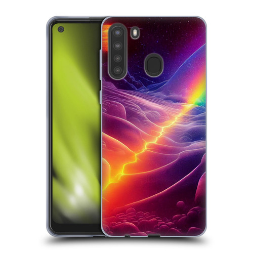 Wumples Cosmic Universe A Chasm On A Distant Moon Soft Gel Case for Samsung Galaxy A21 (2020)