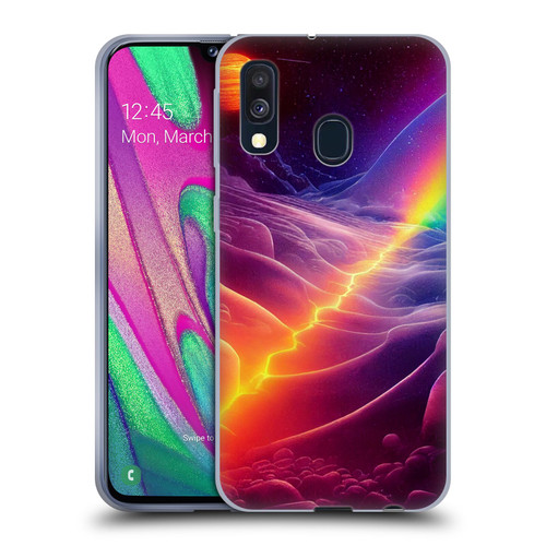 Wumples Cosmic Universe A Chasm On A Distant Moon Soft Gel Case for Samsung Galaxy A40 (2019)