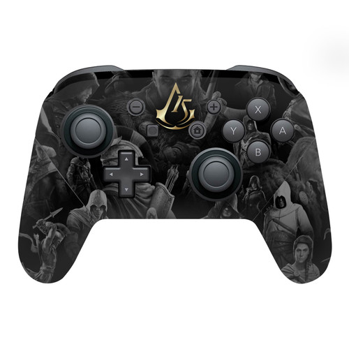 Assassin's Creed 15th Anniversary Graphics Key Art Vinyl Sticker Skin Decal Cover for Nintendo Switch Pro Controller