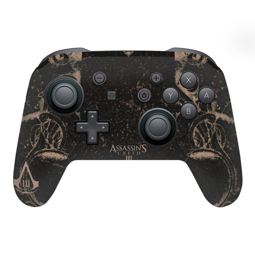 Assassin's Creed III Graphics Old Notebook Vinyl Sticker Skin Decal Cover for Nintendo Switch Pro Controller