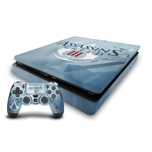 Assassin's Creed III Graphics Animus Vinyl Sticker Skin Decal Cover for Sony PS4 Slim Console & Controller