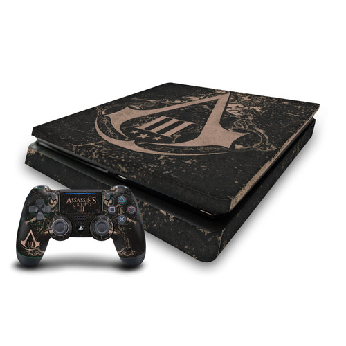 Assassin's Creed III Graphics Old Notebook Vinyl Sticker Skin Decal Cover for Sony PS4 Slim Console & Controller