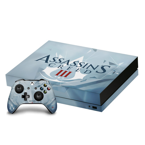 Assassin's Creed III Graphics Animus Vinyl Sticker Skin Decal Cover for Microsoft Xbox One X Bundle