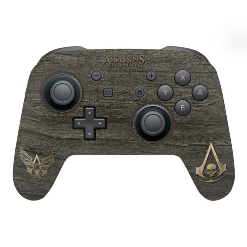 Assassin's Creed Black Flag Graphics Wood And Gold Chest Vinyl Sticker Skin Decal Cover for Nintendo Switch Pro Controller