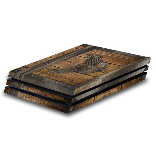 Assassin's Creed Black Flag Graphics Wood And Metal Chest Vinyl Sticker Skin Decal Cover for Sony PS4 Pro Console