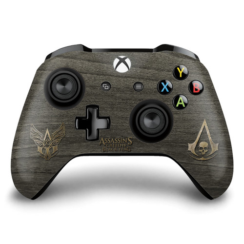 Assassin's Creed Black Flag Graphics Wood And Gold Chest Vinyl Sticker Skin Decal Cover for Microsoft Xbox One S / X Controller