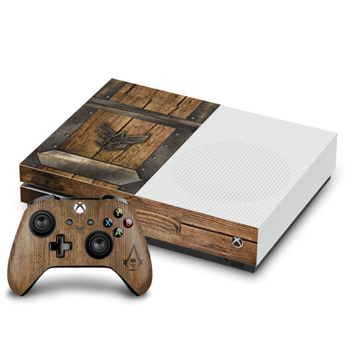 Assassin's Creed Black Flag Graphics Wood And Metal Chest Vinyl Sticker Skin Decal Cover for Microsoft One S Console & Controller