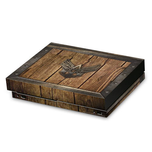 Assassin's Creed Black Flag Graphics Wood And Metal Chest Vinyl Sticker Skin Decal Cover for Microsoft Xbox One X Console