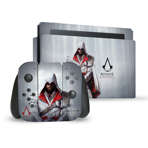 Assassin's Creed Brotherhood Graphics Master Assassin Ezio Auditore Vinyl Sticker Skin Decal Cover for Nintendo Switch Bundle