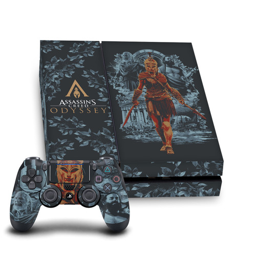 Assassin's Creed Odyssey Artwork Kassandra Vine Vinyl Sticker Skin Decal Cover for Sony PS4 Console & Controller