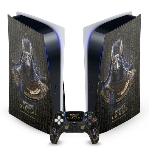 Assassin's Creed Origins Character Art Hetepi Vinyl Sticker Skin Decal Cover for Sony PS5 Disc Edition Bundle