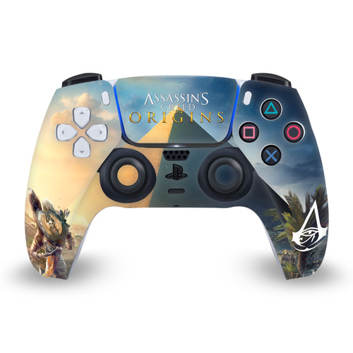 Assassin's Creed Origins Graphics Key Art Bayek Vinyl Sticker Skin Decal Cover for Sony PS5 Sony DualSense Controller