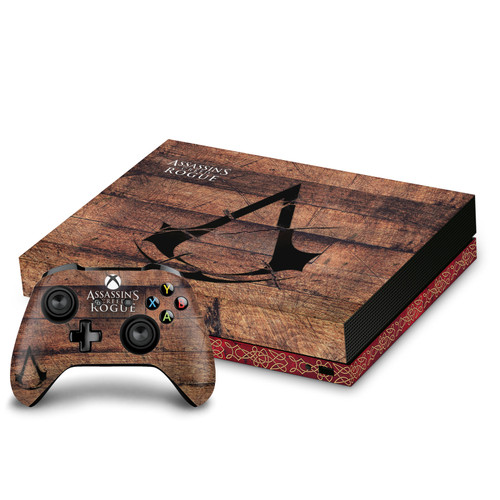 Assassin's Creed Rogue Key Art Pattern Planks Vinyl Sticker Skin Decal Cover for Microsoft Xbox One X Bundle