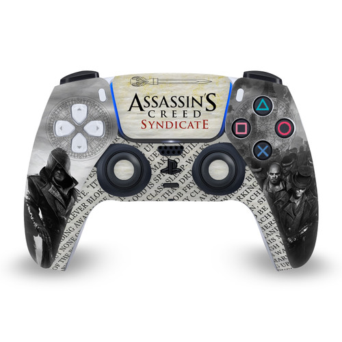 Assassin's Creed Syndicate Graphics Newspaper Vinyl Sticker Skin Decal Cover for Sony PS5 Sony DualSense Controller