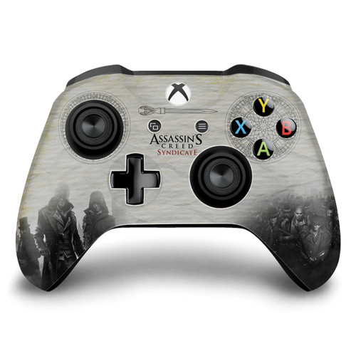 Assassin's Creed Syndicate Graphics Newspaper Vinyl Sticker Skin Decal Cover for Microsoft Xbox One S / X Controller