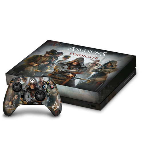 Assassin's Creed Syndicate Graphics Key Art Vinyl Sticker Skin Decal Cover for Microsoft Xbox One X Bundle