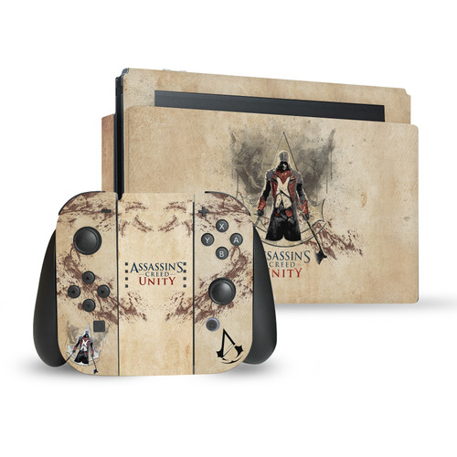 Assassin's Creed Unity Key Art Arno Dorian Vinyl Sticker Skin Decal Cover for Nintendo Switch Bundle