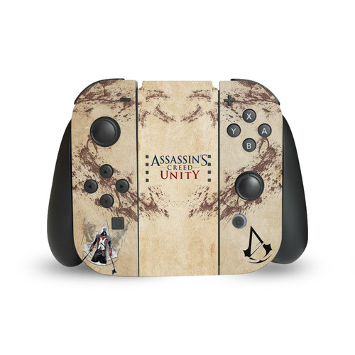 Assassin's Creed Unity Key Art Arno Dorian Vinyl Sticker Skin Decal Cover for Nintendo Switch Joy Controller
