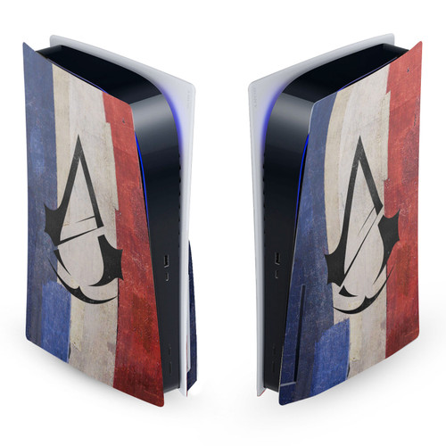 Assassin's Creed Unity Key Art Flag Of France Vinyl Sticker Skin Decal Cover for Sony PS5 Disc Edition Console