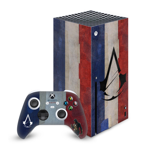 Assassin's Creed Unity Key Art Flag Of France Vinyl Sticker Skin Decal Cover for Microsoft Series X Console & Controller