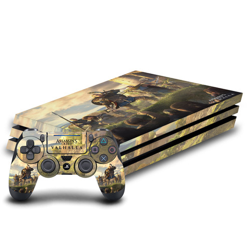 Assassin's Creed Valhalla Key Art Female Eivor Raid Leader Vinyl Sticker Skin Decal Cover for Sony PS4 Pro Bundle