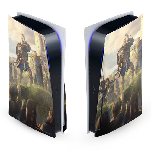 Assassin's Creed Valhalla Key Art Female Eivor Raid Leader Vinyl Sticker Skin Decal Cover for Sony PS5 Disc Edition Console