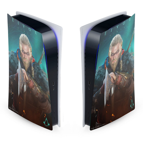 Assassin's Creed Valhalla Key Art Male Eivor Vinyl Sticker Skin Decal Cover for Sony PS5 Digital Edition Console