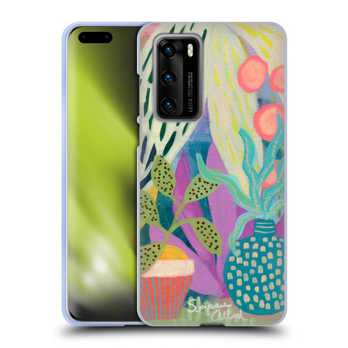 Suzanne Allard Floral Art Palm Heaven Soft Gel Case for Huawei P40 5G
