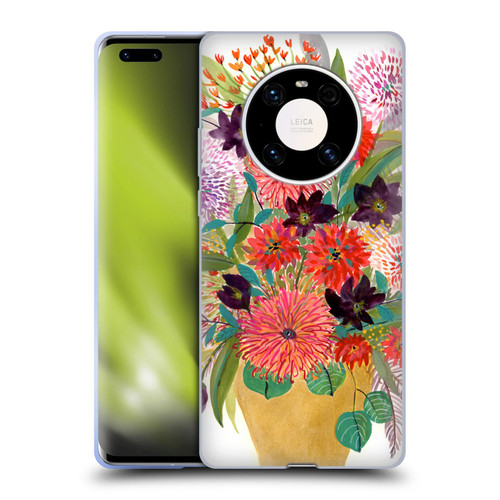 Suzanne Allard Floral Art Celebration Soft Gel Case for Huawei Mate 40 Pro 5G