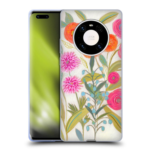 Suzanne Allard Floral Art Joyful Garden Plants Soft Gel Case for Huawei Mate 40 Pro 5G