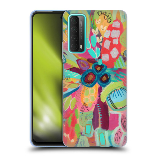 Suzanne Allard Floral Art Dancing In The Garden Soft Gel Case for Huawei P Smart (2021)