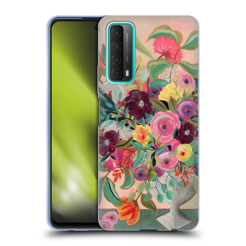 Suzanne Allard Floral Art Floral Centerpiece Soft Gel Case for Huawei P Smart (2021)