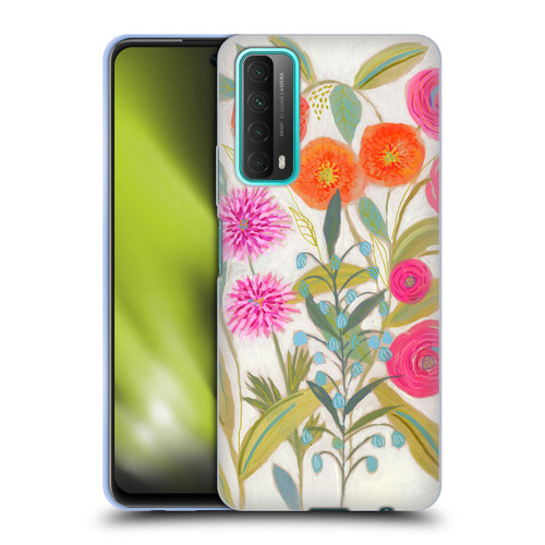 Suzanne Allard Floral Art Joyful Garden Plants Soft Gel Case for Huawei P Smart (2021)
