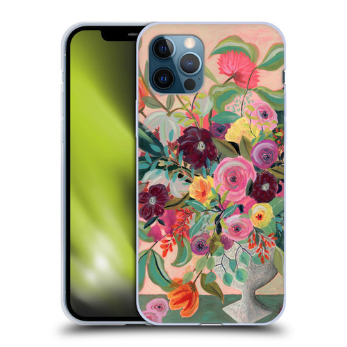 Suzanne Allard Floral Art Floral Centerpiece Soft Gel Case for Apple iPhone 12 / iPhone 12 Pro