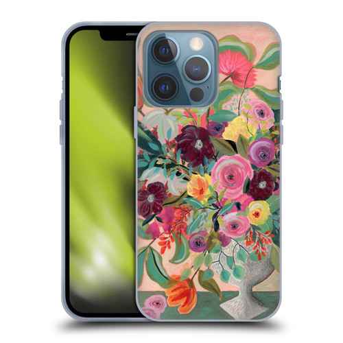 Suzanne Allard Floral Art Floral Centerpiece Soft Gel Case for Apple iPhone 13 Pro