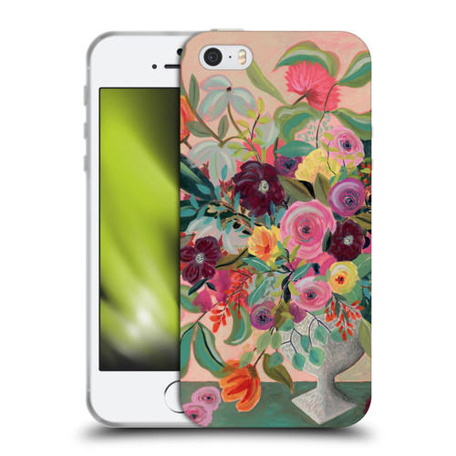 Suzanne Allard Floral Art Floral Centerpiece Soft Gel Case for Apple iPhone 5 / 5s / iPhone SE 2016