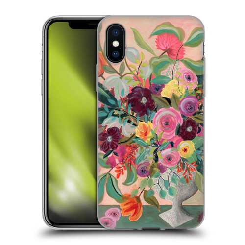 Suzanne Allard Floral Art Floral Centerpiece Soft Gel Case for Apple iPhone X / iPhone XS
