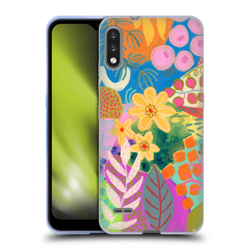 Suzanne Allard Floral Art Yellow Daisies Soft Gel Case for LG K22