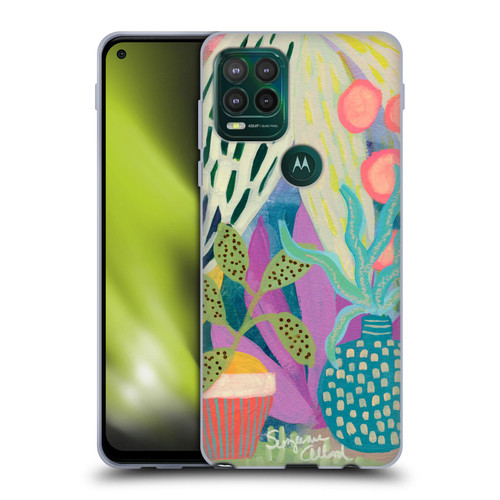 Suzanne Allard Floral Art Palm Heaven Soft Gel Case for Motorola Moto G Stylus 5G 2021