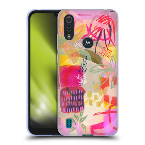 Suzanne Allard Floral Art You Are Loved Soft Gel Case for Motorola Moto E6s (2020)