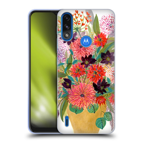 Suzanne Allard Floral Art Celebration Soft Gel Case for Motorola Moto E7 Power / Moto E7i Power
