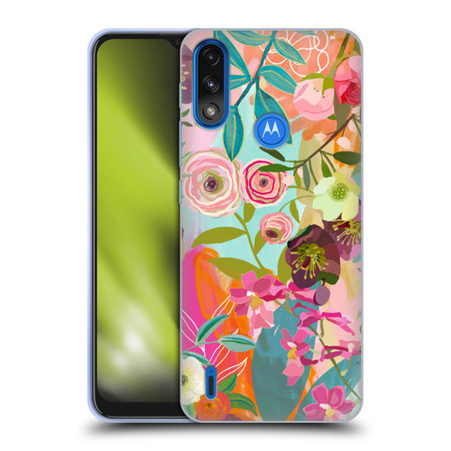 Suzanne Allard Floral Art Chase A Dream Soft Gel Case for Motorola Moto E7 Power / Moto E7i Power