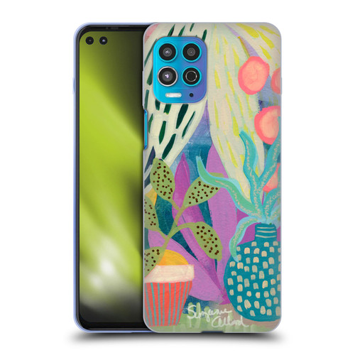 Suzanne Allard Floral Art Palm Heaven Soft Gel Case for Motorola Moto G100