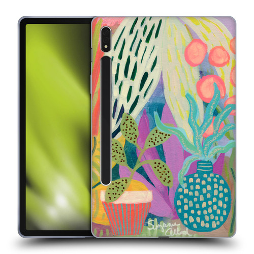 Suzanne Allard Floral Art Palm Heaven Soft Gel Case for Samsung Galaxy Tab S8
