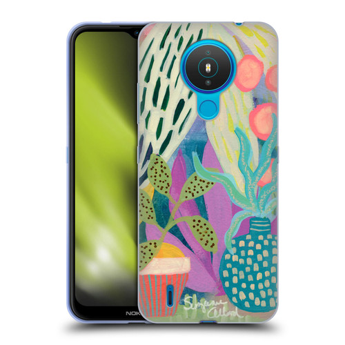 Suzanne Allard Floral Art Palm Heaven Soft Gel Case for Nokia 1.4