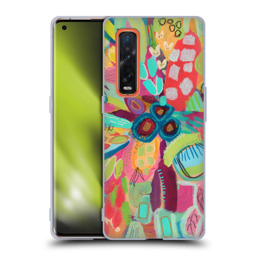 Suzanne Allard Floral Art Dancing In The Garden Soft Gel Case for OPPO Find X2 Pro 5G