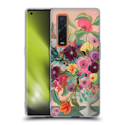 Suzanne Allard Floral Art Floral Centerpiece Soft Gel Case for OPPO Find X2 Pro 5G